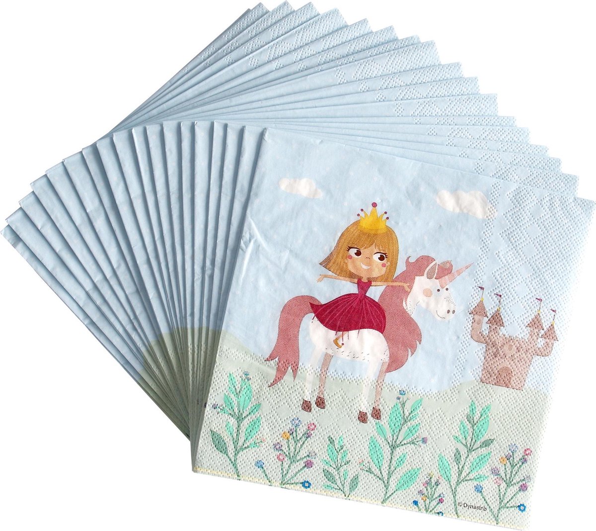 DYNASTRIB - 20 papieren prinses servetten - Decoratie > Papieren servetten